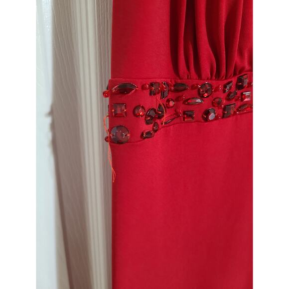 Lane Bryant 26/28w women's plus size red dress with rhinestones - Picture 4 of 12
